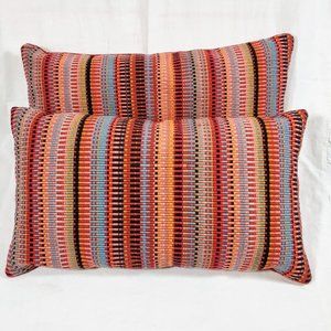 2 Margo Selby West Elm Mini Bricks Throw Pillows